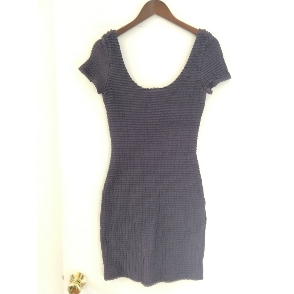 Blue grey tight-fitting mini dress